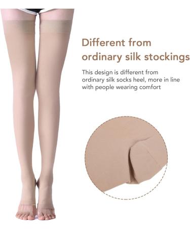Women Thigh Socks High Compression Thigh Socks Open Toe Comfortable for Woman for Outside(XL) - Buy Online on SooperMarket.com