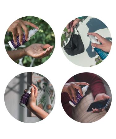 Vegan Hand Sanitizer Spray | EcoTomorrow | Kills 99.9% of Germs | Natural Formula with Essential Oils | Eucalyptus & Lemon | 4.06oz Bottle - Buy Online on SooperMarket.com