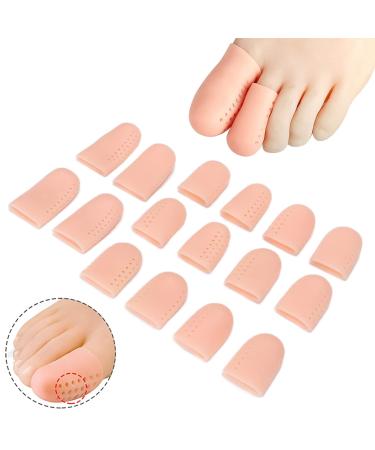 16 Pack Toe Protection Caps - Gel Caps for Missing Toenails Ideal for Walking & Running - Protect Your Toes Today! - Buy Online on SooperMarket.com