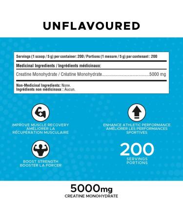 Revolution Nutrition Creatine Monohydrate 1kg Pure unflavoured Increases Muscle Performance Boosts Energy and Supports Recovery 200 Servings - Buy Online on SooperMarket.com