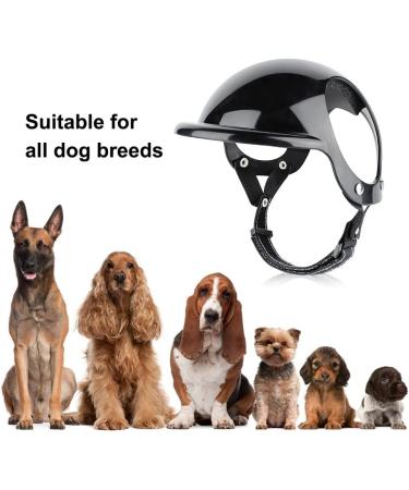 Dog Helmet Pet Motorcycle Helmet Dog Motorcycle Hard Safety Hat with Ear Holes & Adjustable Strap for Cats Small Medium Dogs - Buy Online on SooperMarket.com