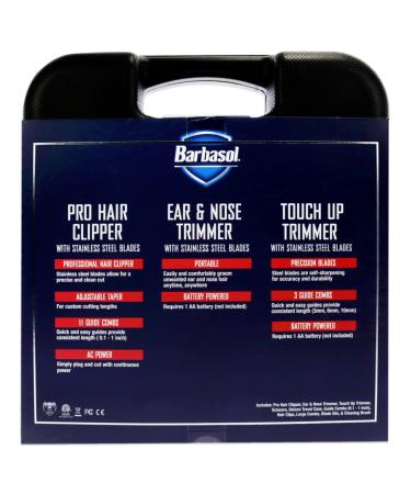 30 Piece Deluxe Pro Clipper & Grooming Kit | Stainless Steel Blades | International Shipping Available - Buy Online on SooperMarket.com