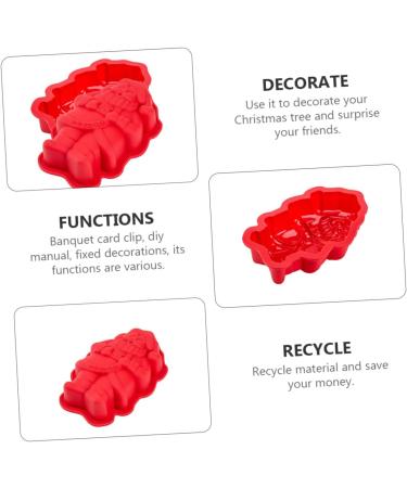 PRETYZOOM 2 pcs Moulds Molds Biscuit Baking Cartoon DIY Mold Silicone Mould Themed Food Cake Dessert Adorable 18.2X11.5X3CM As Shown - Buy Online on SooperMarket.com