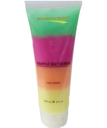 Dead Sea SOUFFLE SALT SCRUB. 8 fl.oz-240ml. Use it on Hands Feet and Body. For silky smooth skin with an irresistible aroma. By Botanical Beauty.