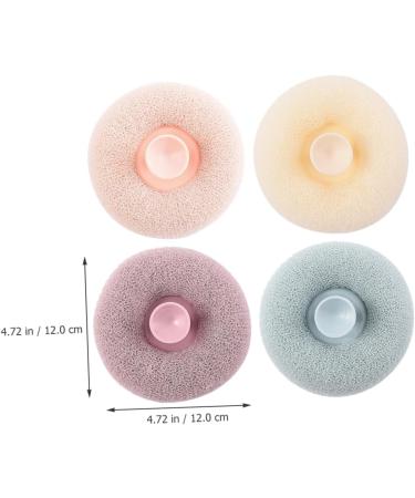 NOLITOY 4pcs Bath Ball Set | Exfoliating Loofahs & Body Scrubbers for Shower | Skin Cleaning & Bathing Essentials - Buy Online on SooperMarket.com