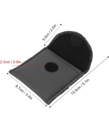Premium PU Leather Hearing Aid Bag | Portable Storage for Amplifiers | Durable Black Pocket Organizer - Buy Online on SooperMarket.com