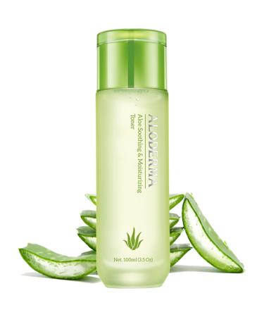 ALODERMA Soothing Toner Made with 85% Organic Aloe Vera Within 12 Hours of Harvest Infused with Natural Botanicals, Non-Irritating, 3.53 oz (100ml)