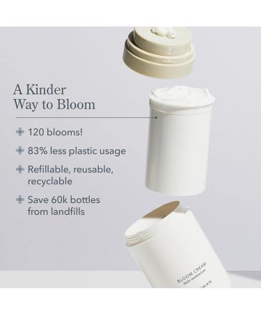 Buy Beekman 1802 Bloom Cream Goat Milk Face Moisturizer Jumbo Refill Pod - 3.38 Fl Oz - Lightweight & Hydrating for All Skin Types - Cruelty Free International Shipping - Buy Online on SooperMarket.com