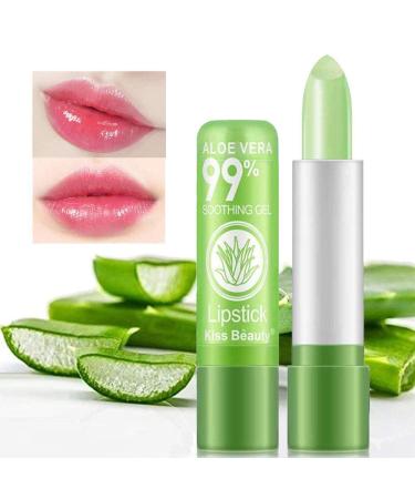 5-Piece Aloe Vera Lipstick Set - Magic Color Change Lip Balm Long-Lasting Moisturizer & Aloe Vera Jelly Makeup - Buy Online on SooperMarket.com