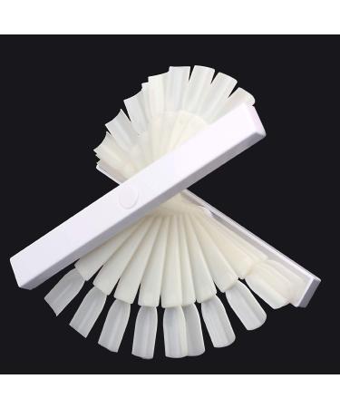 36PCS Fan-Shaped Nail Art Tips Display Board - Spiral Polish Practice Tool for Stunning Nail Designs - Buy Online on SooperMarket.com