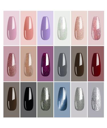 Clou Beaute 27PC Gel Nail Polish Set - Dream Aurora Collection with Lamp - Cat Eye, Matte, Soak Off - UV/LED Art Varnish - Gift Box Starter Kit - Buy Online on SooperMarket.com