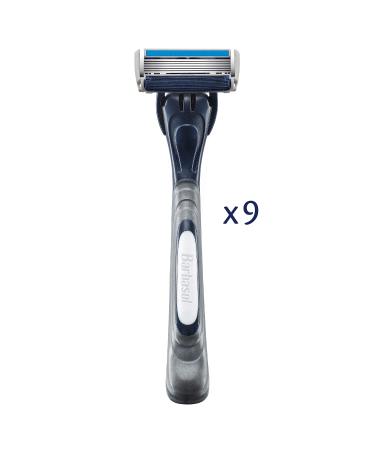 Barbasol Ultra 6 Plus Premium Disposable Razor Value Pack - 9 Razors - Buy Online on SooperMarket.com