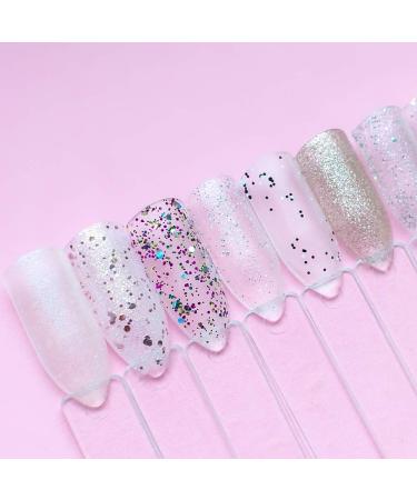 TRIXES Fan with 50 Nail Art Sticks | Fingernail Display for Practice & Showcase - Nail Tips for Artists - Buy Online on SooperMarket.com