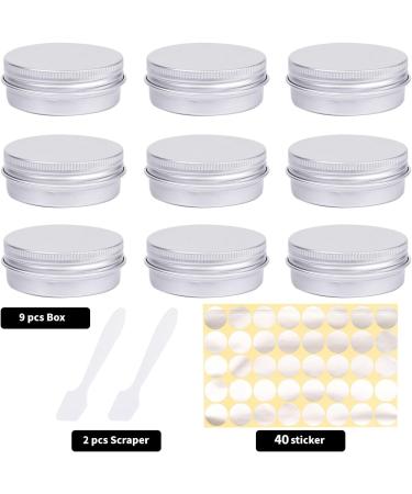 Buy 9-Piece 20ml Empty Jars Set with Lids | Perfect for Lip Balm & Cream Storage - International Shipping - Buy Online on SooperMarket.com