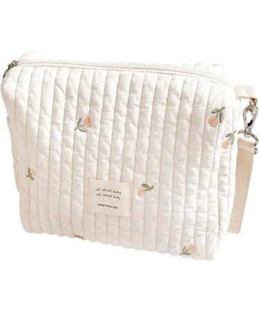 Universal Portable Baby Wrap Pockets & Diaper Bags for Newborns | Mini Diamond Organizer for Moms | Zippered Embroidered Printed Bear Design - Buy Online on SooperMarket.com
