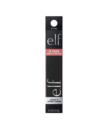 e.l.f. O Face Satin Lipstick - Richly Pigmented, Nourishing & Long-Lasting Creamy Lipstick with Jojoba - Vegan & Cruelty-Free - Dirty Talk - Buy Online on SooperMarket.com