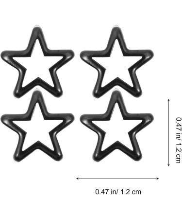 EXCEART 100 Pcs Five Claw Nail Leather Rivets Star Rivets for Leather Diy Cloth Material Degreasing Jacket Blackx2pcs 1.2X1.2CMx2pcs - Buy Online on SooperMarket.com