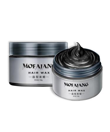Black Hair Dye Wax Color Temporary Hair Dye Color Washable Treatment with All Day Hold Natural Hair Wax for Party Cosplay Halloween Christmas Daily Use Date