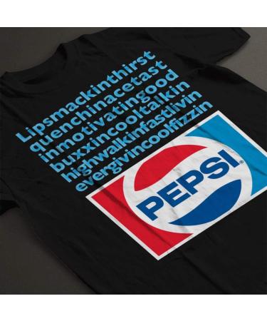 All+Every Pepsi Lip Smackin Thirst Quenchin Men's T-Shirt XL Black - Buy Online on SooperMarket.com
