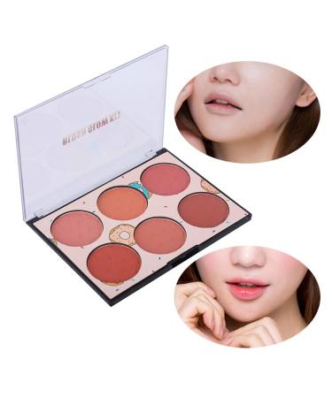 6 Colors Rouge Palette - Long-lasting Waterproof Blush for All Occasions | Multi-functional Face Make-Up | No Irritation Blush 1 Piece - Buy Online on SooperMarket.com