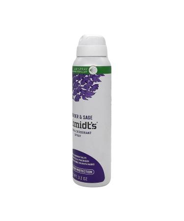 Schmidt's Lavender & Sage Natural Deodorant Spray | 48H Odor Protection | Aluminum-Free, No White Marks | Vegan & Cruelty-Free | 3.2 oz - Buy Online on SooperMarket.com