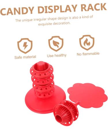 Zerodeko Candy Display Stand Decorative Frame Red Detachable - Buy Online on SooperMarket.com