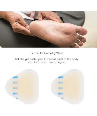 12 Sheets Moleskin Blister Plasters for Feet Waterproof Blister Bandage Foot Care Tape Patches Waterproof Adhesive Foam Blister Sticker Moleskin Pads for Women Men(Triangle) 12 Sheet#2 - Buy Online on SooperMarket.com
