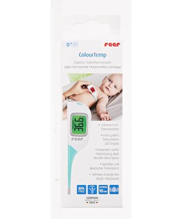 Reer ColourTemp Digital Fever Thermometer for Babies - Large Display & Coloured Fever Alarm - 1 Pack - Buy Online on SooperMarket.com
