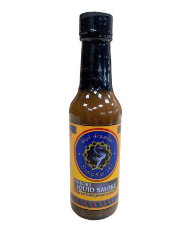 Hot-Headz! Smoke It! Concentrated Liquid Hickory Smoke Flavour 148ml Bottle Use In Marinades Sauces Soups Stews or Ketchup. Suitable for a Vegan Diet. A Great Addition To Get That BBQ Flavour.