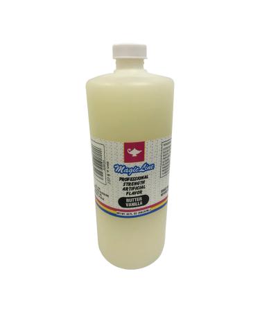 Magic Line Butter Vanilla Flavoring Oil for Baking - Replaces Vanilla Flavor Extracts (32 Ounces) 32 Fl Oz (Pack of 1)