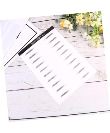 Housoutil 4 Sheets Pairs Adhesive Eyebrow Template Eyebrowsb Simulation Eyebrow 3d Artificial Eyebrow Stickers - Buy Online on SooperMarket.com