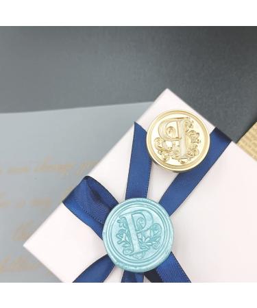 Medieval Traditional Initial Alphabet Wax Seal Stamp  Brass Head Wooden Handle Letter Stamps for Card/Envelope/Gift - (Letter P) - Buy Online on SooperMarket.com