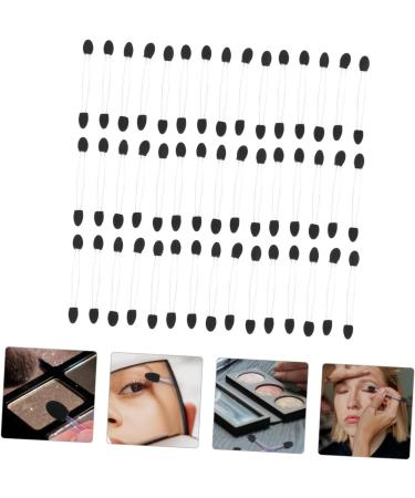 PLAFOPE 100pcs Eye Shadow Stick Eyeshadow Sticks Eyeshadow Applicator Pads Makeup Eyeshadow Emulsion Black 7.5x0.5cm Black - Buy Online on SooperMarket.com