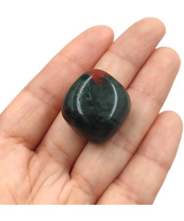Crystal Rough Natural Crystal Rough 1pc Natural Bloodstone Square Tumbled Stones Polished Crystal Gemstones s Home Decoration (Color : Dragon Bloodstone Size : 1pc 15-20mm) - Buy Online on SooperMarket.com