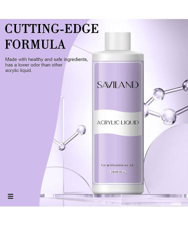 Saviland 8 oz Acrylic Liquid | Low Odor, Non-Yellowing Professional Nail Supplies - Buy Online on SooperMarket.com
