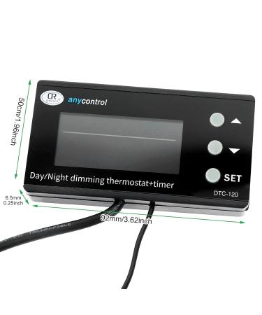 areclern Reptile Temperature Controller Thermostat Day-Night Dimming Digital Reptile Thermostat Timer Cooling Heating Mode LCD Display Multipurpose Thermostat for Aquarium Terrarium UK - Buy Online on SooperMarket.com