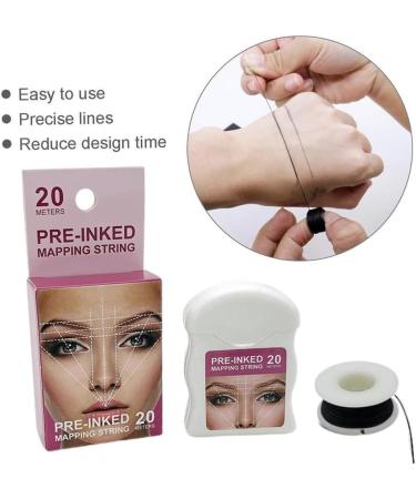 Eyebrow Mapping String Pre-Inked Mapping Brows String Microblading Mapping String Microblading Brows String Supplies Black - Buy Online on SooperMarket.com