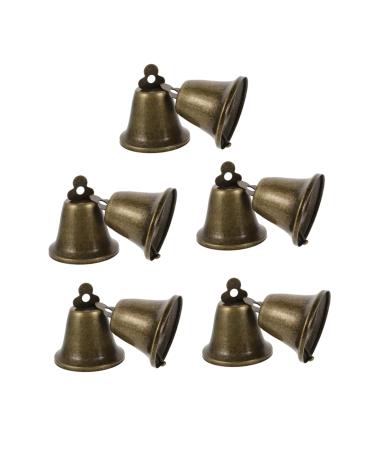 PopetPop 10st Small Bell Cow Bells Anti-bells Christmas decorations Decorations for pet bells anti-theft loud bells cattle and sheep The bell accessories trailers iron