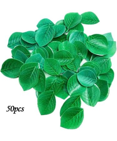 Green Leaves for Cupcake Toppers Leaf Rice Paper Wafer Paper Baby Shower Wedding Cake Happy Birthday Party Decoration Mix Size Baby Shower/Anniversary 50Pcs - Buy Online on SooperMarket.com