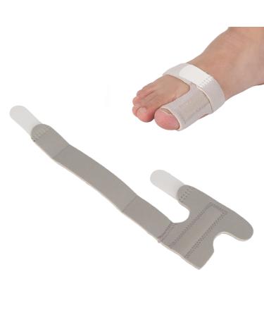 Toe Brace Hallux Valgus Corrector for Fracture Recovery Adjustable Toe Fixing Brace Toe Fixing Brace with Metal Bar Fixation Gray