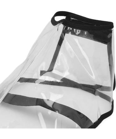 1 Pair Hair Stylist Shoe Covers Prevent Slipping Hair Dye Cape Shoes Plastic Shoe Cover Transparent Design Washable Suitable for All Sizes of Feet for Hair Cutting - Buy Online on SooperMarket.com