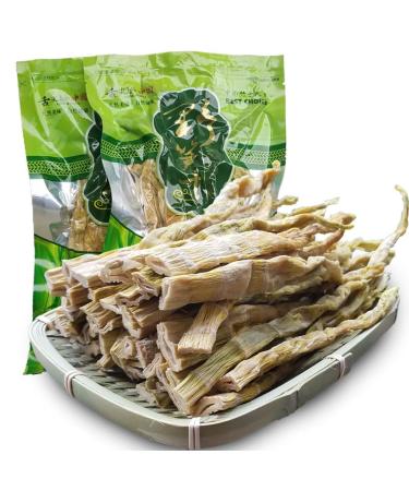 Natural Pure Bamboo Shoot Jerky Roasted Crispy and Tender Bamboo Shoot Jerky Wild Bamboo Shoot Jerky 250g/bag Soup Ingredients Green Vegetarians Chinese Specialty Bamboo Shoots (3bag)