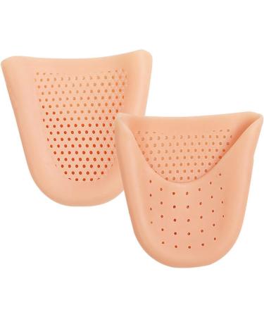 Silicone Toe Protectors for Women - Dance Gel Pads for Pointe Shoes with Breathable Hole - Brown One Size - Buy Online on SooperMarket.com