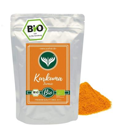 Azafran ORGANIC Turmeric Powder - Premium ground turmeric powder from India 1kg 1kg ORGANIC Turmeric