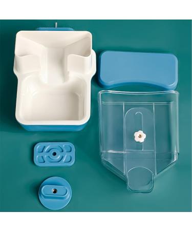 TOKAYIFE Automatic Pet Feeder 800ml Adjustable Outlet Food Dispenser Power-Free for Small Animal Cage Crate Hutch Rabbit Cat Puppy Guinea Pig Chinchilla Bird Hamster (Blue) - Buy Online on SooperMarket.com