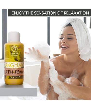 Bubble Bath Foam with Ylang Ylang Essential Oil 1000ml - Body Care for Good Sleep and Relaxation - Aromatherapy Spa Experience - Buy Online on SooperMarket.com