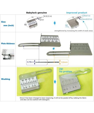 SEWING-JP Fabric Guide for Non-Babylock Serger Machines | Improved Product - Buy Online on SooperMarket.com