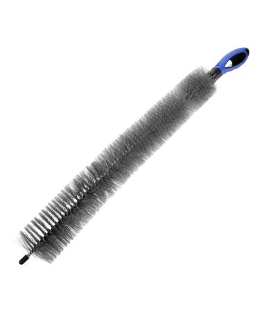 OSALADI Dryer Cleaner Vent Brush Flexible Dryer Lint Brush Universal Air Conditioner Dust Cleaning Brush for Refrigerator Condenser Clothes Lint Remover Black Blue