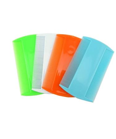 Airsun 4 Pack Flea Lice Combs Grooming Fine Tooth Hair Dandruff Combs Double Sided Health Remedies Repellent Ticks Dogs Cats