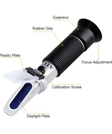 BRIX Refractometer for Brewing | Handheld Hydrometer with ATC | Perfect for Beer & Spices - Shop Internationally - Buy Online on SooperMarket.com